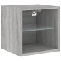 Muebles TV pared con LED 7 pzas madera ingeniería gris Sonoma de , Muebles TV - Ref: Foro24-3216588, Precio: 170,99 €, Descue...