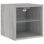 Muebles TV pared con LED 8 pzas madera ingeniería gris Sonoma de , Muebles TV - Ref: Foro24-3216595, Precio: 205,52 €, Descue...