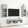 TV-Wandmöbel mit LED, 6-teilig, Betongrau, Holzwerkstoff von , TV-Möbel - Ref: Foro24-3216618, Preis: 172,21 €, Rabatt: %