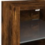 TV wall furniture with LED 6 pieces engineered wood smoked oak by , TV Furniture - Ref: Foro24-3216626, Price: 187,72 €, Disc...