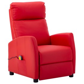 Red Synthetic Leather Massage Chair by , Electric massage chairs - Ref: Foro24-289728, Price: 135,99 €, Discount: %