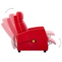 Sillón de masaje de cuero sintético rojo de , Sillones de masaje eléctricos - Ref: Foro24-289728, Precio: 135,99 €, Descuento: %