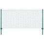 Wire mesh fence with green steel posts 25x0.5 m by vidaXL, fence panels - Ref: Foro24-144613, Price: 65,99 €, Discount: %