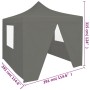 Pop-Up-Faltzelt mit 4 anthrazitfarbenen Wänden 3x3 m von vidaXL, Zelte und Pavillons - Ref: Foro24-44964, Preis: 161,93 €, Ra...