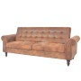 Wandelbares 2-Sitzer-Sofa, Armlehnen aus künstlichem Wildleder braun von vidaXL, Sofas - Ref: Foro24-245584, Preis: 399,17 €,...