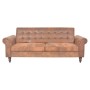 Convertible 2-seater sofa with brown artificial suede armrests by vidaXL, Sofas - Ref: Foro24-245584, Price: 384,08 €, Discou...