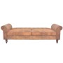 Wandelbares 2-Sitzer-Sofa, Armlehnen aus künstlichem Wildleder braun von vidaXL, Sofas - Ref: Foro24-245584, Preis: 399,17 €,...