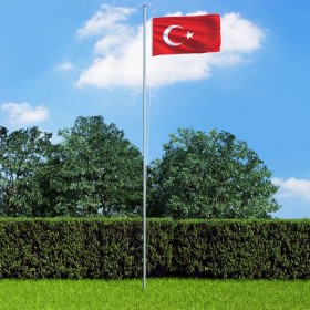 Turkey flag 90x150 cm by , Flags and windsocks - Ref: Foro24-146068, Price: 14,27 €, Discount: %