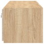 TV cabinet wall LED lights 2 pcs Sonoma Oak 60x35x31 cm by , TV Furniture - Ref: Foro24-837272, Price: 83,26 €, Discount: %