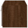 Wall-mounted TV cabinet with LED lights brown oak 60x35x31 cm by , TV Furniture - Ref: Foro24-837279, Price: 47,40 €, Discoun...