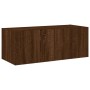 Wall-mounted TV cabinet with LED lights oak brown 80x35x31 cm by , TV Furniture - Ref: Foro24-837293, Price: 60,75 €, Discoun...