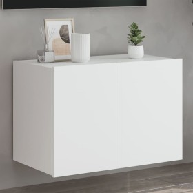 Wall TV cabinet with LED lights white 60x35x41 cm by , TV Furniture - Ref: Foro24-837302, Price: 50,99 €, Discount: %