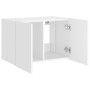 Wandmontierter TV-Schrank mit LED-Leuchten weiß 60x35x41 cm von , TV-Möbel - Ref: Foro24-837302, Preis: 50,67 €, Rabatt: %