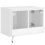 Wall TV cabinet with LED lights white 60x35x41 cm by , TV Furniture - Ref: Foro24-837302, Price: 50,61 €, Discount: %