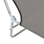 Folding sun loungers 2 units steel and gray fabric by vidaXL, Loungers - Ref: Foro24-44302, Price: 85,01 €, Discount: %