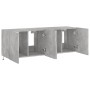 TV wall furniture LED lights 2 pcs concrete gray 60x35x41 cm by , TV Furniture - Ref: Foro24-837309, Price: 86,45 €, Discount: %