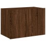 Wall-mounted TV cabinet with LED lights oak brown 60x35x41 cm by , TV Furniture - Ref: Foro24-837314, Price: 50,14 €, Discoun...