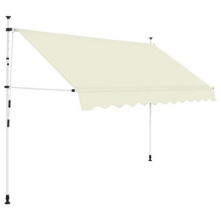 Manually operated retractable awning 300 cm cream by vidaXL, Awnings - Ref: Foro24-143696, Price: 83,09 €, Discount: %