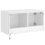 Wall TV cabinet with LED lights white 80x35x41 cm by , TV Furniture - Ref: Foro24-837316, Price: 57,68 €, Discount: %