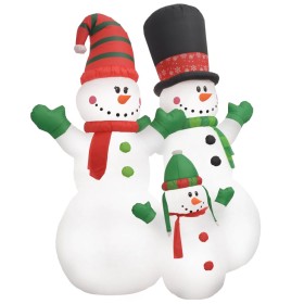 Family of inflatable snowman Christmas LED IP44 240 cm by vidaXL, Christmas lights - Ref: Foro24-245707, Price: 76,44 €, Disc...