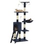 Rascador para gatos con poste de sisal 138 cm azul oscuro de vidaXL, Mobiliario para gatos - Ref: Foro24-170582, Precio: 73,2...