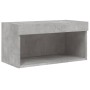 Muebles TV pared con LED 8 pzas madera ingeniería gris hormigón de , Muebles TV - Ref: Foro24-3216636, Precio: 193,96 €, Desc...