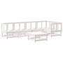 6-piece solid white pine wood garden furniture set by , Garden sets - Ref: Foro24-3186446, Price: 354,52 €, Discount: %