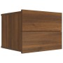 Mesita de noche madera contrachapada marrón roble 40x30x30 cm de vidaXL, Mesitas de noche - Ref: Foro24-815415, Precio: 40,28...