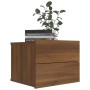 Oak brown plywood bedside table 40x30x30 cm by vidaXL, Nightstands - Ref: Foro24-815415, Price: 40,28 €, Discount: %