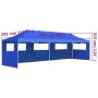 Pop-up folding tent with 5 side walls 3x9 m blue by vidaXL, Tents and gazebos - Ref: Foro24-44978, Price: 308,94 €, Discount: %