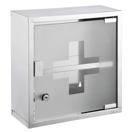 HI First aid kit 30x12x30 cm stainless steel by HI, First aid kits - Ref: Foro24-423970, Price: 45,56 €, Discount: %