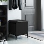 Engineered wood storage bench in black, 42x42x45 cm by , Benches for halls and storage - Ref: Foro24-835132, Price: 53,23 €, ...