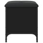 Engineered wood storage bench in black, 42x42x45 cm by , Benches for halls and storage - Ref: Foro24-835132, Price: 53,23 €, ...