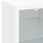 Muebles de TV de pared con LED 8 pzas madera ingeniería blanco de , Muebles TV - Ref: Foro24-3216590, Precio: 213,99 €, Descu...