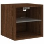 TV wall unit with LED lights, 6 pieces, engineered wood, brown oak. by , TV Furniture - Ref: Foro24-3216621, Price: 172,26 €,...