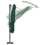 Sombrilla voladiza con poste de aluminio verde 250x250 cm de vidaXL, Sombrillas - Ref: Foro24-44617, Precio: 127,26 €, Descue...