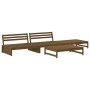 Garden furniture set 4 pieces solid pine wood honey brown by , Garden sets - Ref: Foro24-3186630, Price: 431,90 €, Discount: %