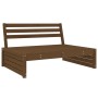 Garden furniture set 4 pieces solid pine wood honey brown by , Garden sets - Ref: Foro24-3186630, Price: 431,90 €, Discount: %