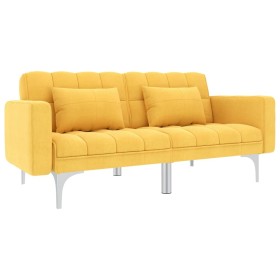 Sofá cama de tela amarillo de , Sofás - Ref: Foro24-247218, Precio: 338,99 €, Descuento: %