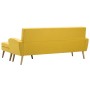 Sofá con forma de L tapizado de tela amarillo 186x136x79 cm de , Sofás - Ref: Foro24-246998, Precio: 351,75 €, Descuento: %