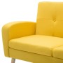 Sofá con forma de L tapizado de tela amarillo 186x136x79 cm de , Sofás - Ref: Foro24-246998, Precio: 351,75 €, Descuento: %