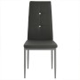 Dining chairs 2 units gray synthetic leather by , dining chairs - Ref: Foro24-246185, Price: 81,78 €, Discount: %