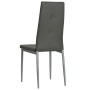 Sillas de comedor 2 unidades cuero sintético gris de , Sillas de comedor - Ref: Foro24-246185, Precio: 81,78 €, Descuento: %