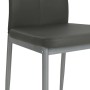 Sillas de comedor 2 unidades cuero sintético gris de , Sillas de comedor - Ref: Foro24-246185, Precio: 81,78 €, Descuento: %