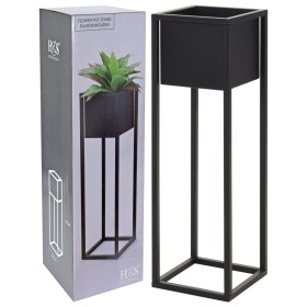 H&S Collection Planter on black metal stand 70 cm by H&S Collection, Pots and planters - Ref: Foro24-424176, Price: 44,06 €, ...