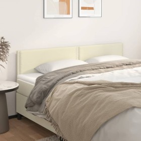 Headboards 2 units cream-colored synthetic leather 80x5x78/88cm by , Headboards and footboards - Ref: Foro24-345954, Price: 6...