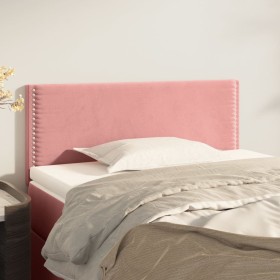 Pink velvet headboard 100x5x78/88 cm by , Headboards and footboards - Ref: Foro24-345923, Price: 42,51 €, Discount: %