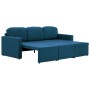 Sofá cama modular de 3 plazas tela azul de , Sofás - Ref: Foro24-288787, Precio: 476,99 €, Descuento: %