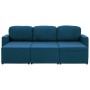 Modulares 3-Sitzer-Schlafsofa aus blauem Stoff von , Sofas - Ref: Foro24-288787, Preis: 476,99 €, Rabatt: %