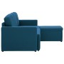 Modulares 3-Sitzer-Schlafsofa aus blauem Stoff von , Sofas - Ref: Foro24-288787, Preis: 476,99 €, Rabatt: %